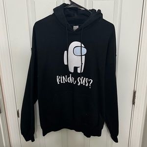 🔴AMONG US⚪️ KINDA SUS? Sweatshirt (One of a Kind)